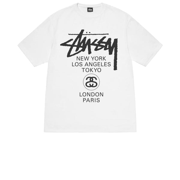 Stussy World Tour Tee White