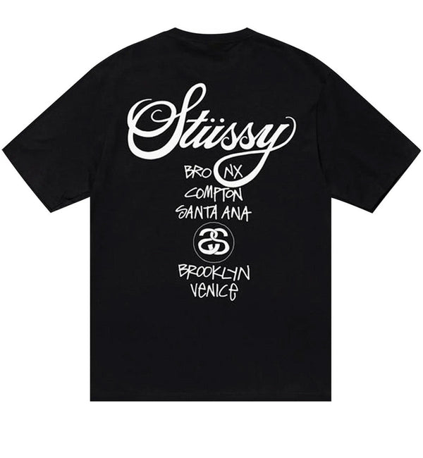 Stussy World Tour Tee Black