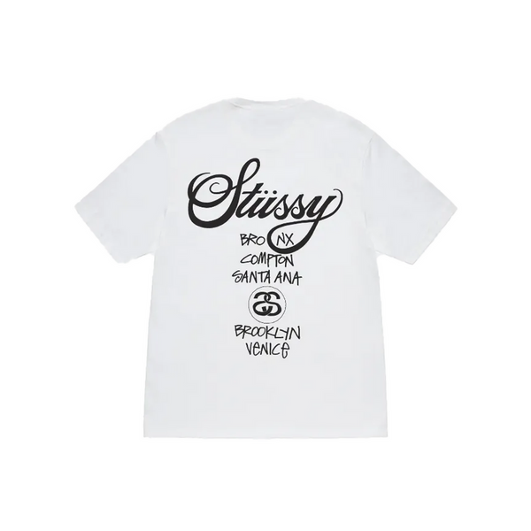 Stussy World Tour Tee White