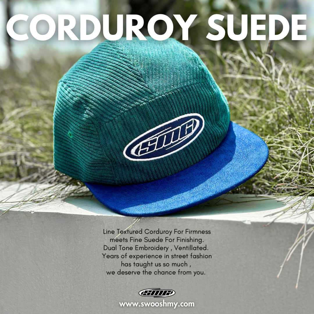 SMG 5 Panel Corduroy Cap - SS24 Drop 3