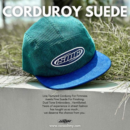 SMG 5 Panel Corduroy Cap - SS24 Drop 3