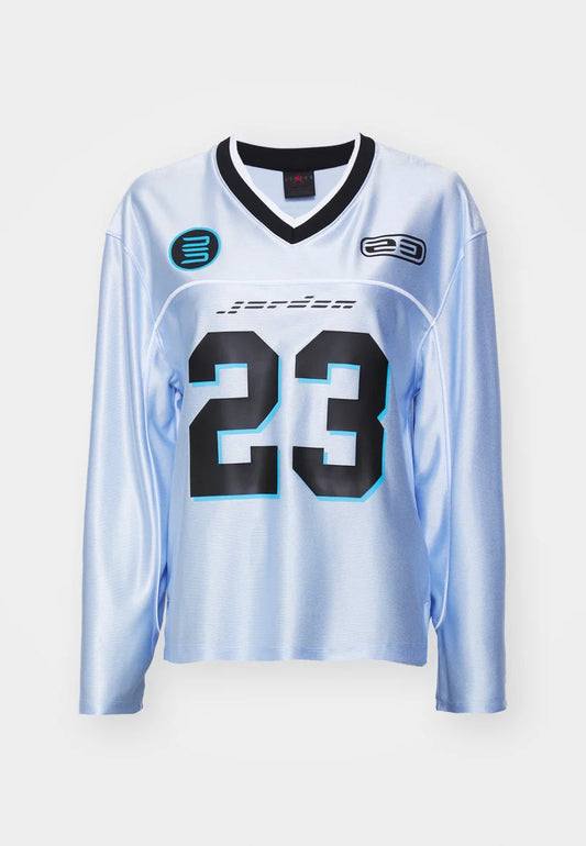 Nike Jordan Jersey Blue Hydrogen Cropped : Atmos